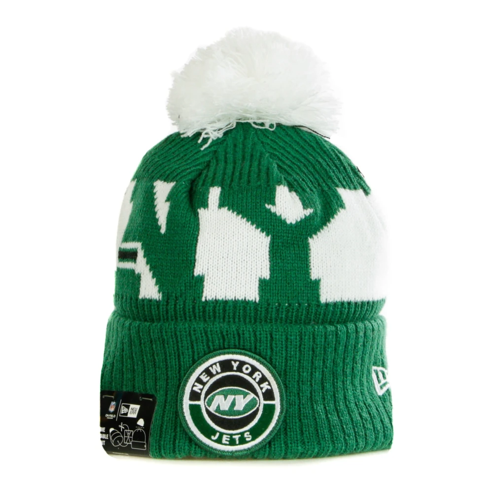 New era Sportieve Pom Herenmuts in Teamkleuren Green Heren