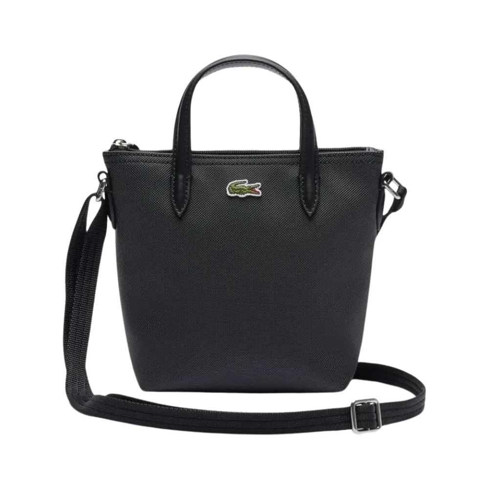 Lacoste Donna Nero Borse, Taglia Unica, New,