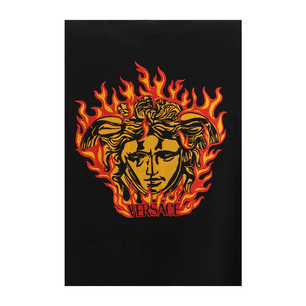Versace Sweatshirts Black Heren