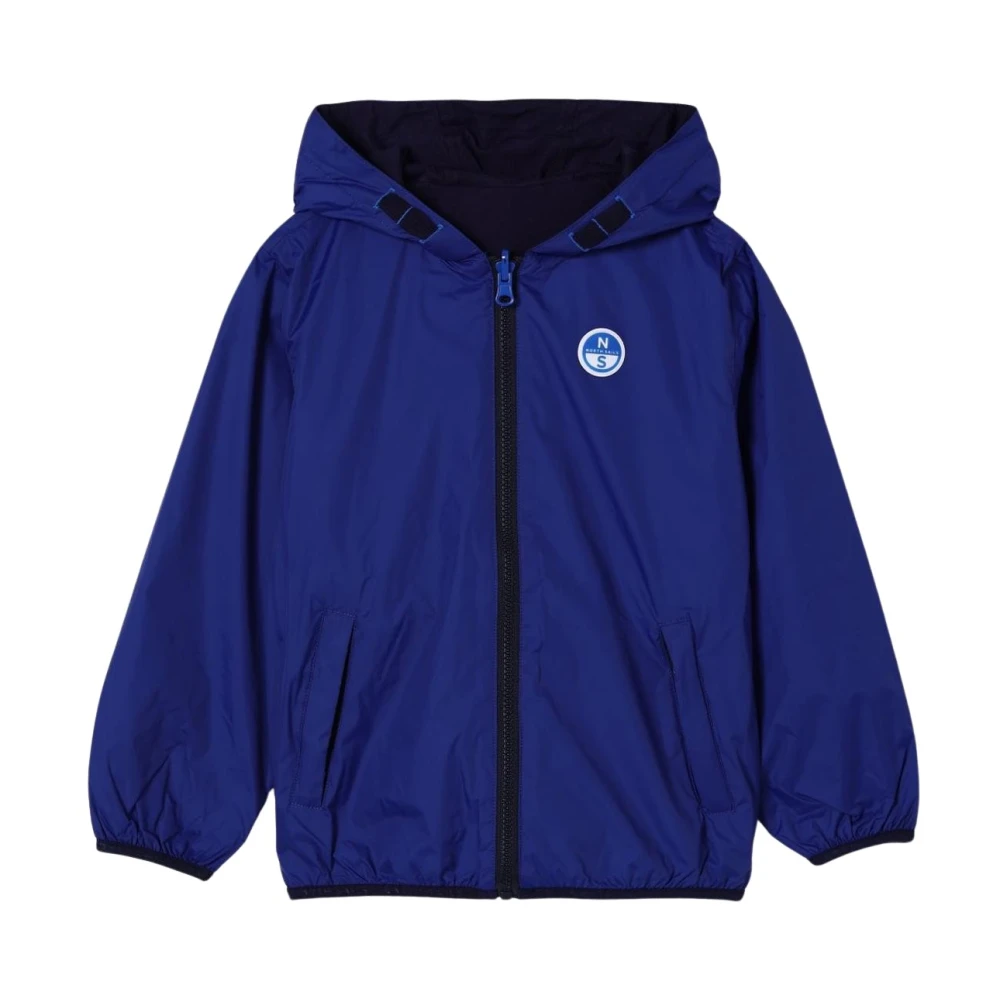 North Sails Boys Blue Kids Hooded Puffer Jacket