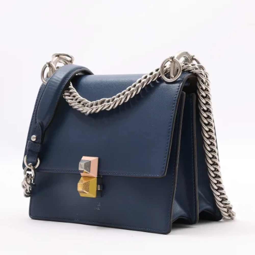 Fendi Vintage Pre-owned Leather fendi-bags Blue Dames