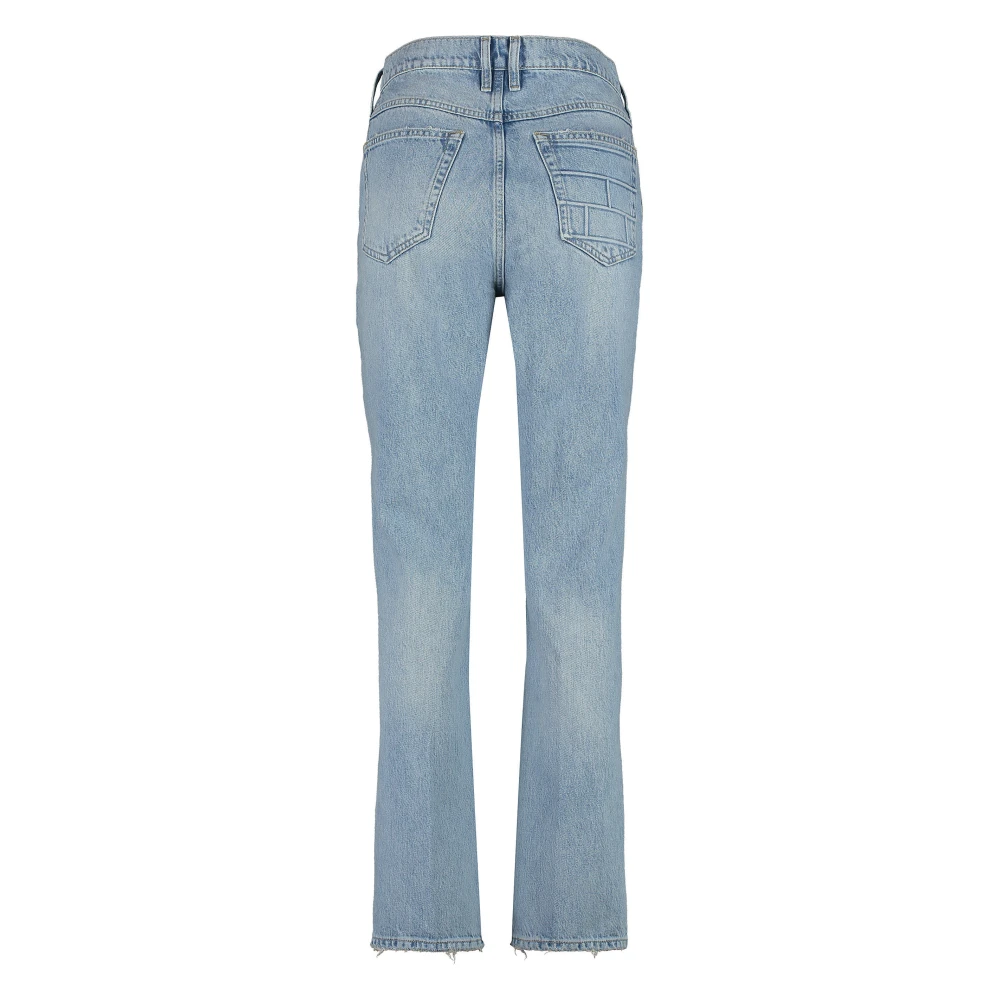 Frame Versleten straight-leg jeans Blue Dames