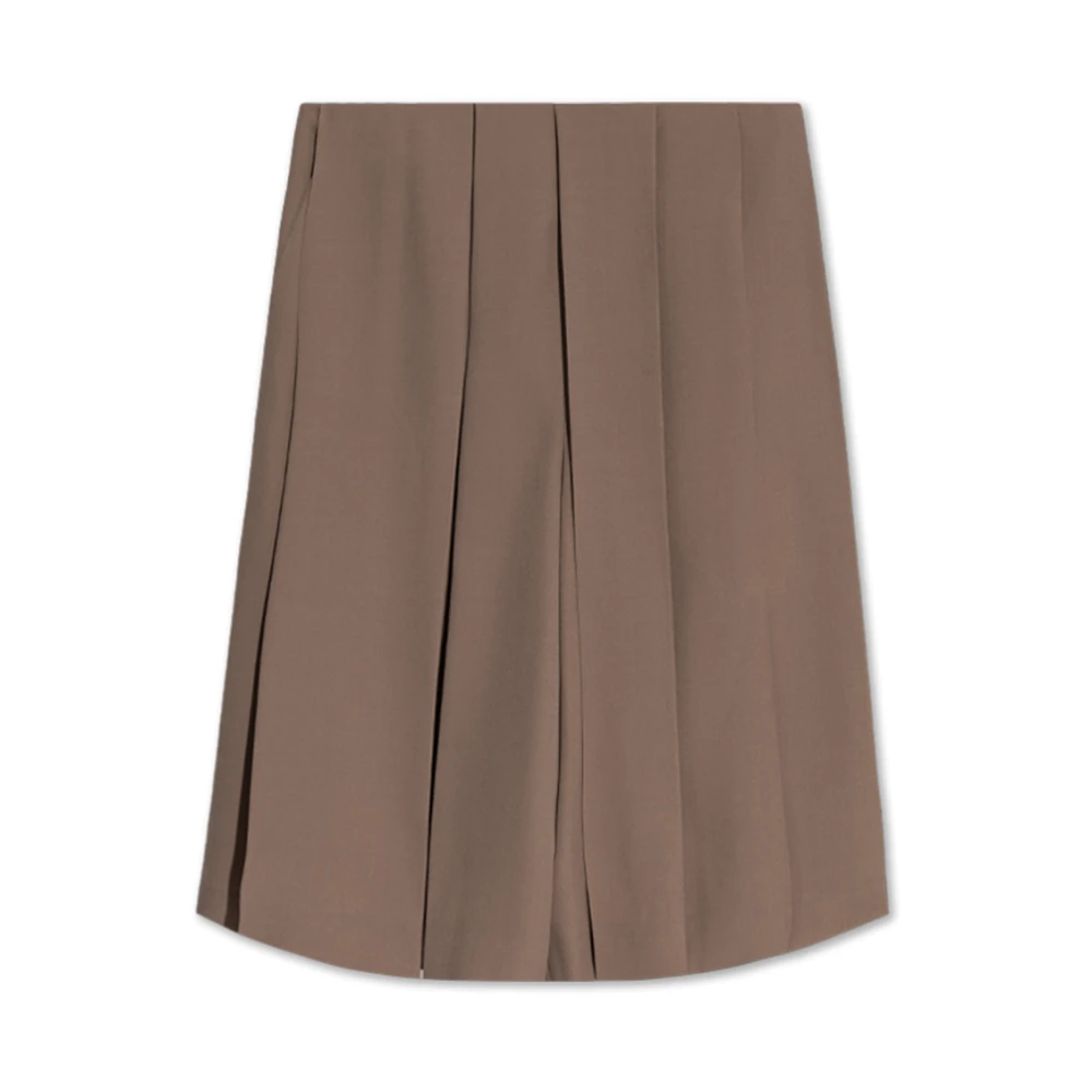 Lanvin Geplooide shorts Brown Dames