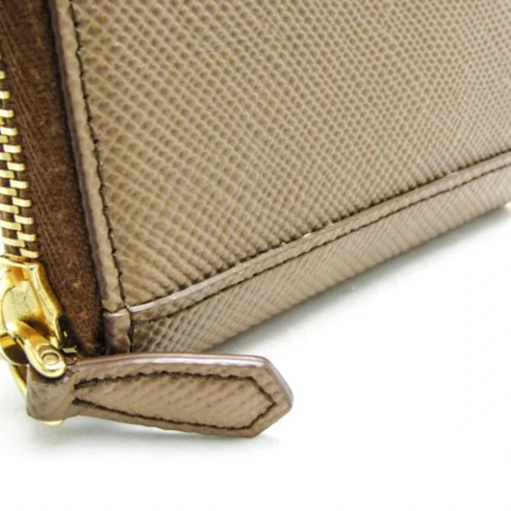 Prada Vintage Pre-owned Leather wallets Brown Dames