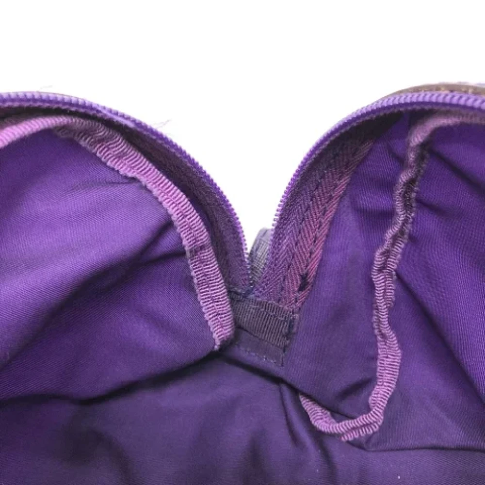 Prada Vintage Pre-owned Fabric clutches Purple Dames