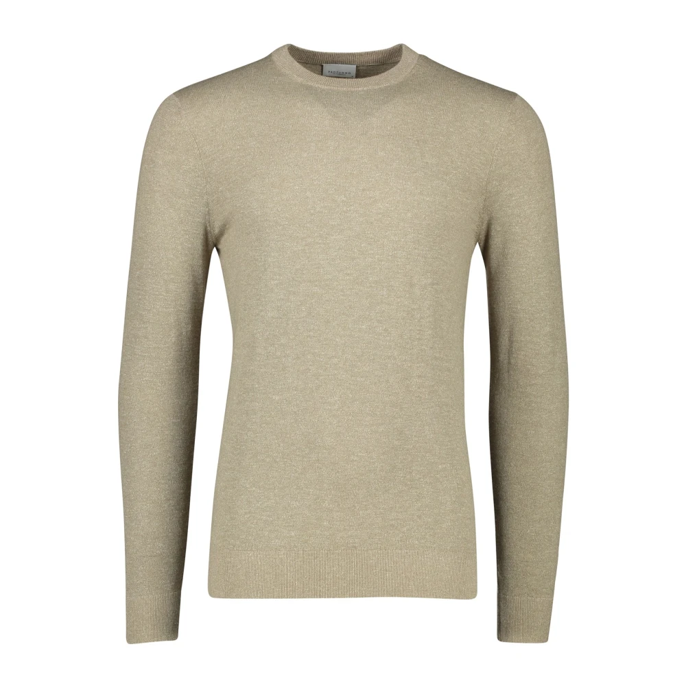 Profuomo Beige Ronde Hals Trui Beige Heren