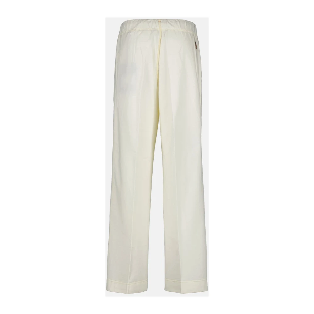 Moncler Straight Trousers White Dames