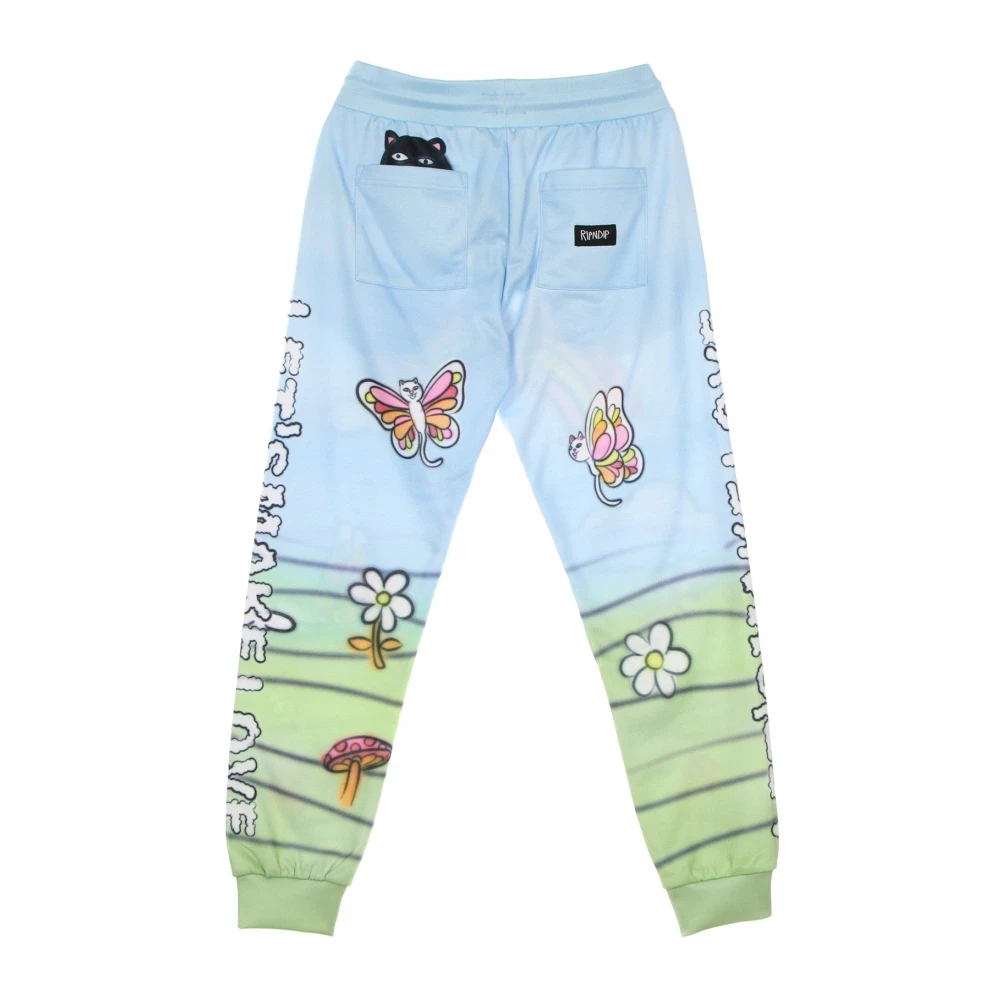 Ripndip Multi Fleece Sweatpants met elastische taille Multicolor Heren