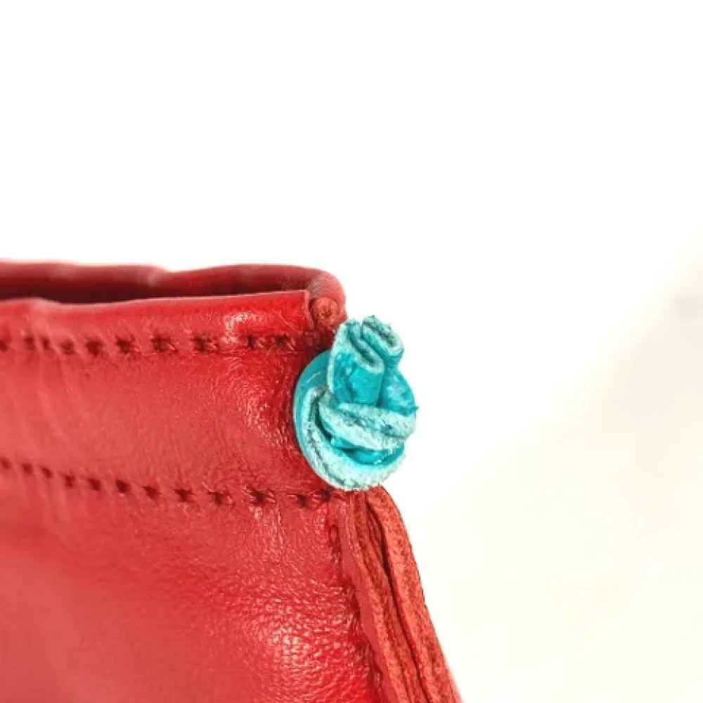 Hermès Vintage Pre-owned Leather pouches Red Dames