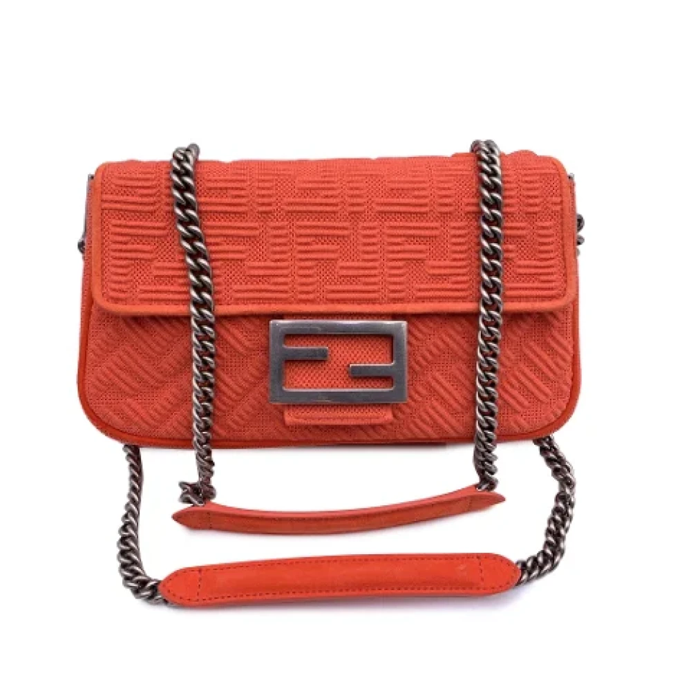 Fendi Vintage Pre-owned Leather fendi-bags Orange Dames