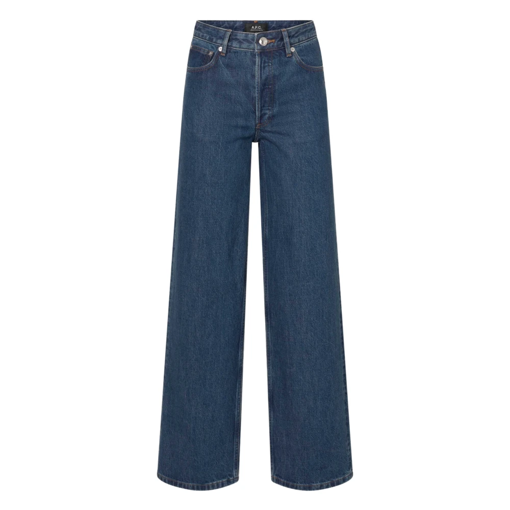 Retro Style Wide Leg Jeans