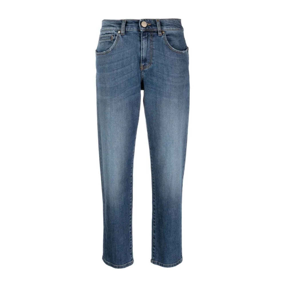 Lorena Antoniazzi Blauwe Denim Straight Jeans Blue Dames