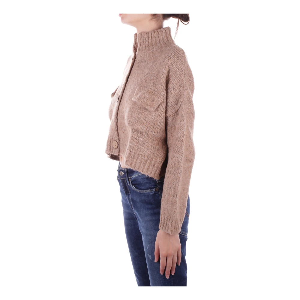 H2O Beige Cardigan Sweater met Front Logo Beige Dames