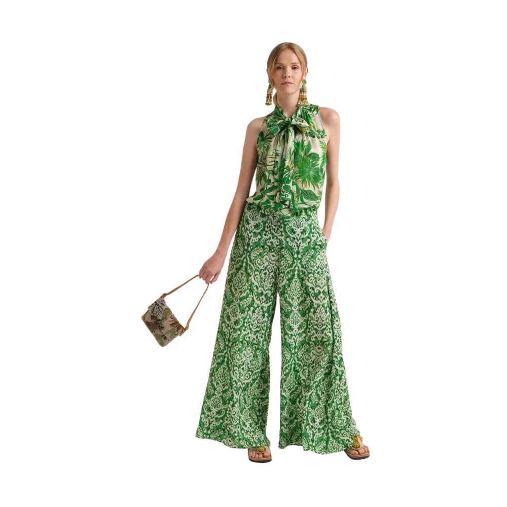 Maliparmi Donna Verde Pantaloni, L, New,