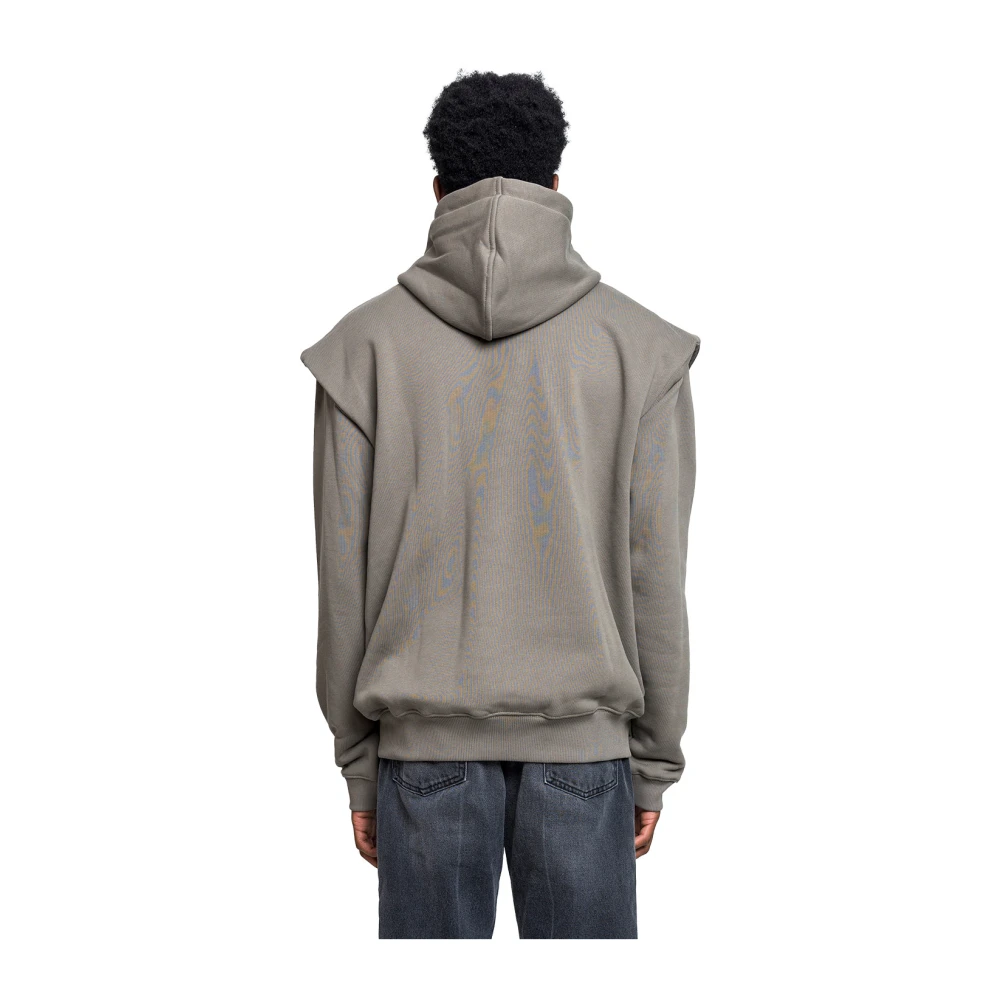 Heliot Emil Minimalist Logo Hoodie Dusty Green Heren