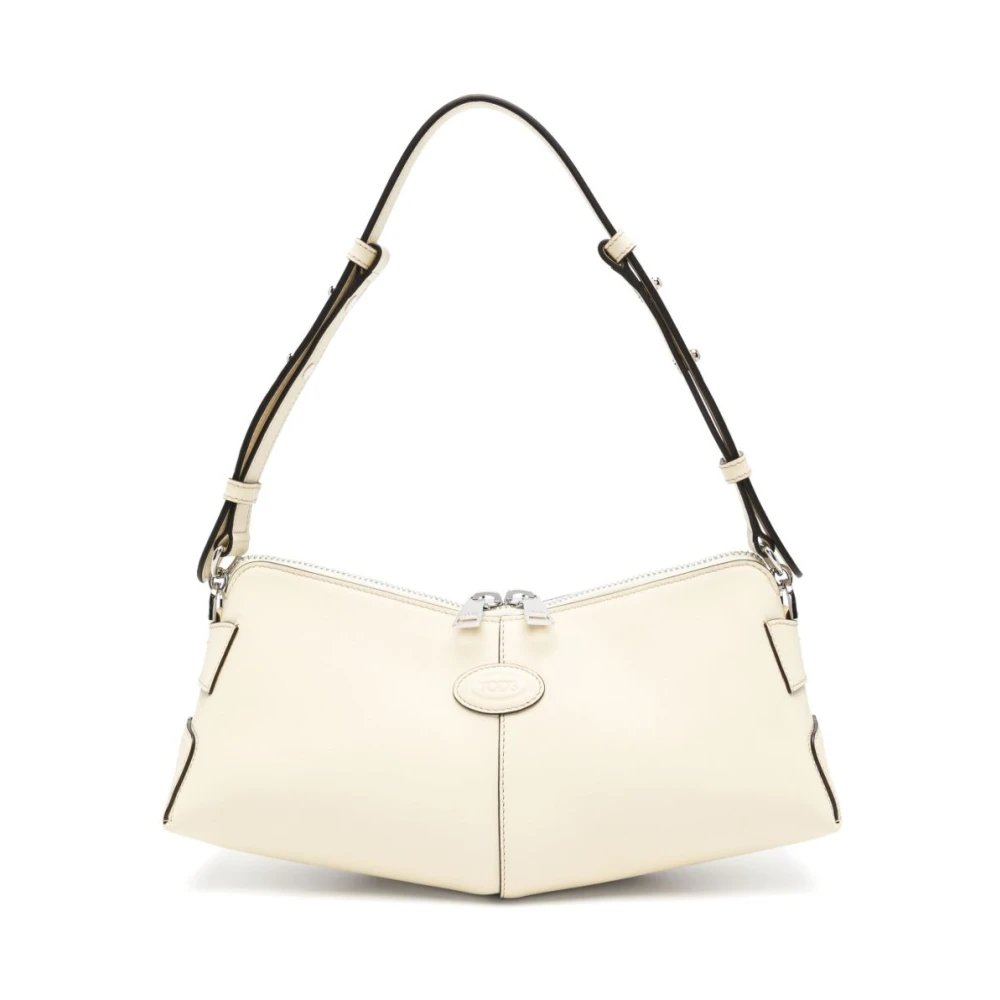 TOD'S Gele Kalf Baguette Stijl Beige Dames