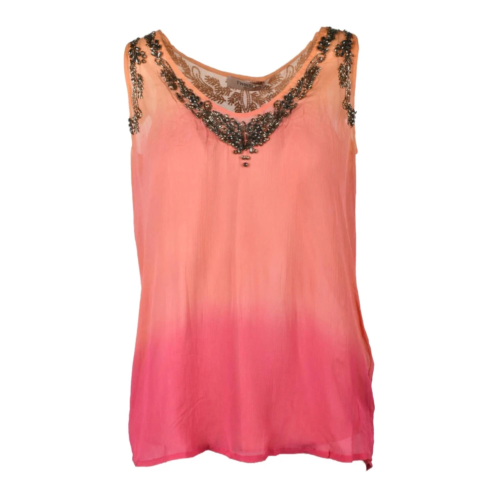 Twinset Viscose Top Pink Dames
