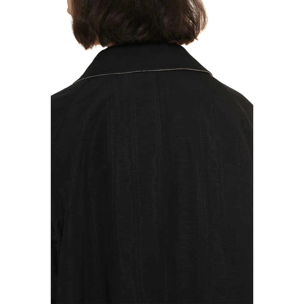 Maison Margiela Omkeerbare trenchcoat Black Dames