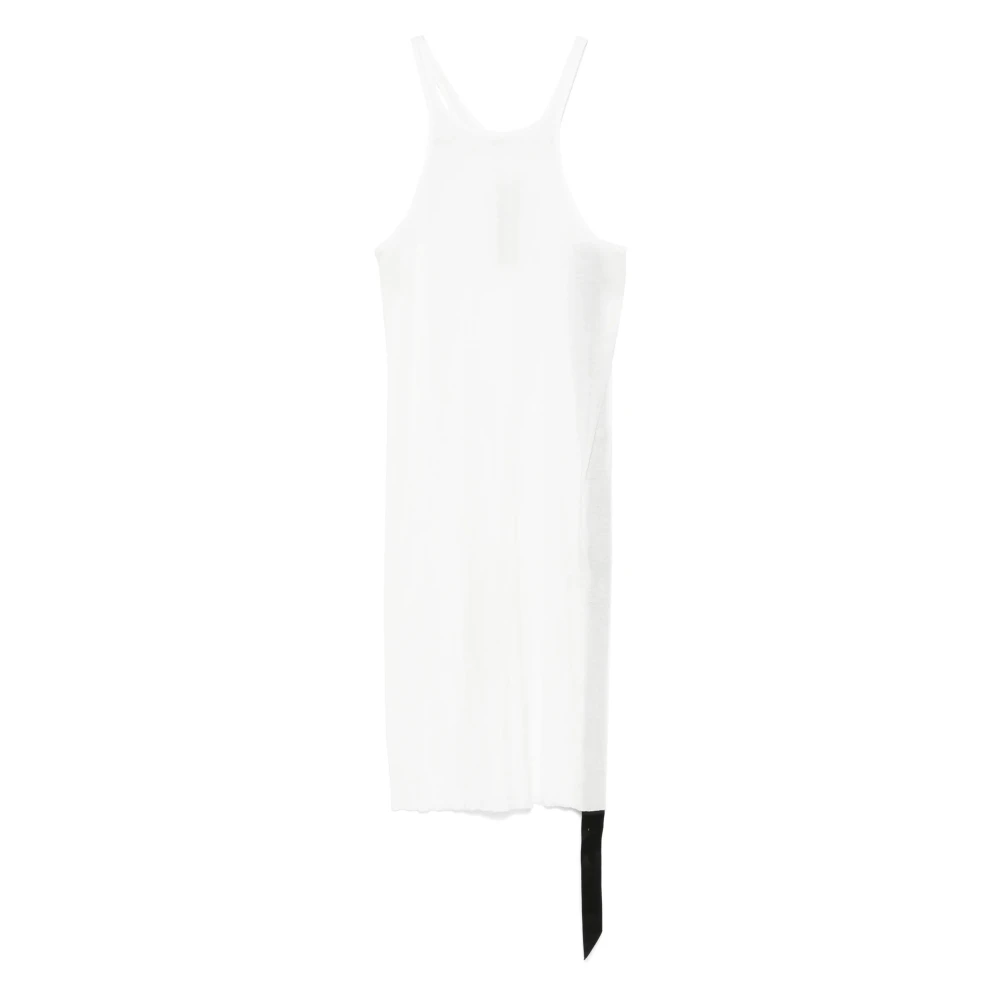 Rick Owens Witte katoenen jurk met racerback White Dames