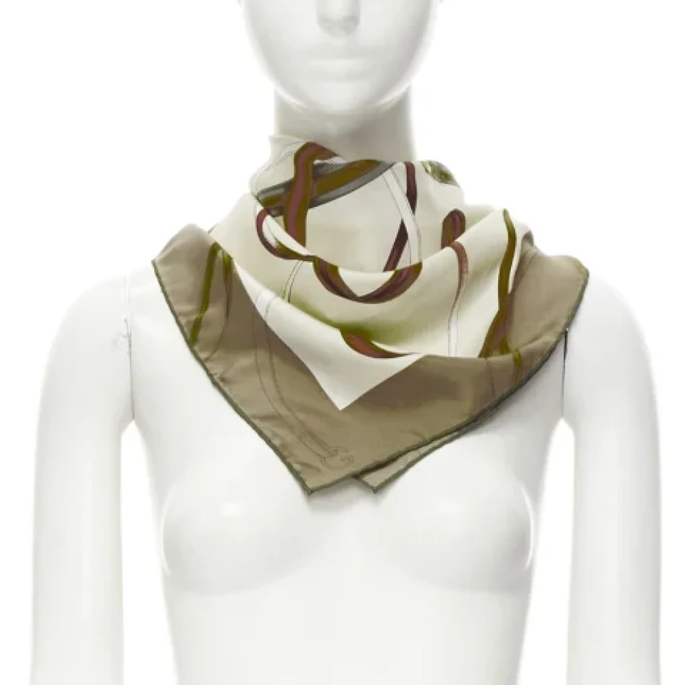 Gucci Vintage Pre-owned Silk scarves Multicolor Dames