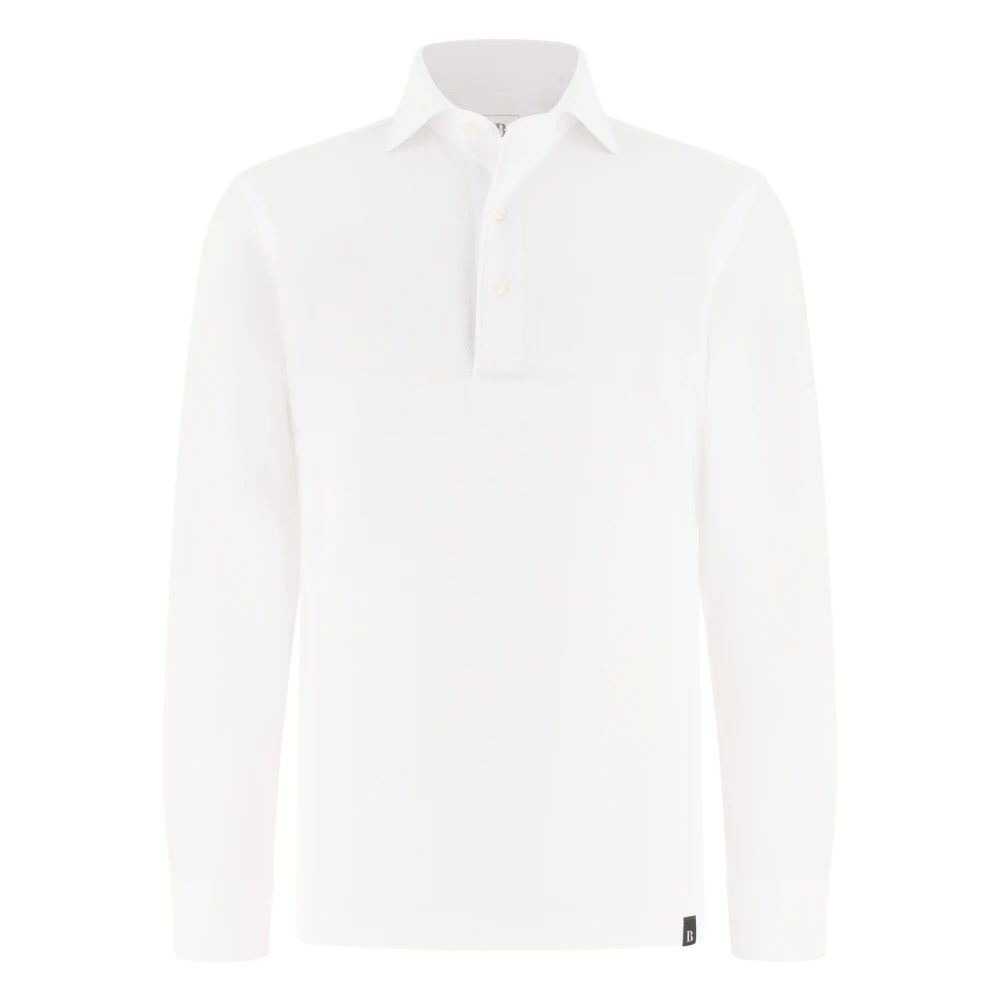Boggi Milano Uomo Bianco - Polo In Jersey Giapponese - Tops - L
