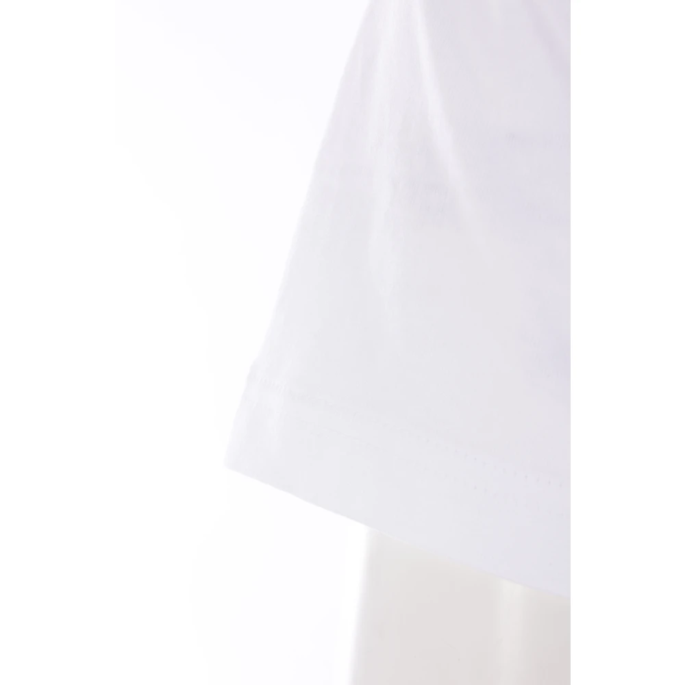 Comme des Garçons Wit Polka Dot T-shirt Samenwerking Nike White Heren