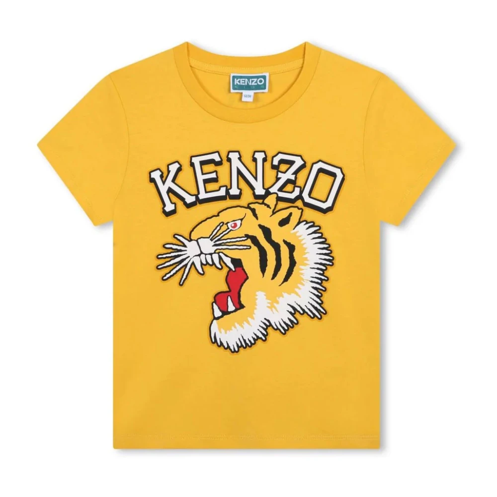 Kenzo Gul Tiger Logo T-shirt Yellow, Pojke