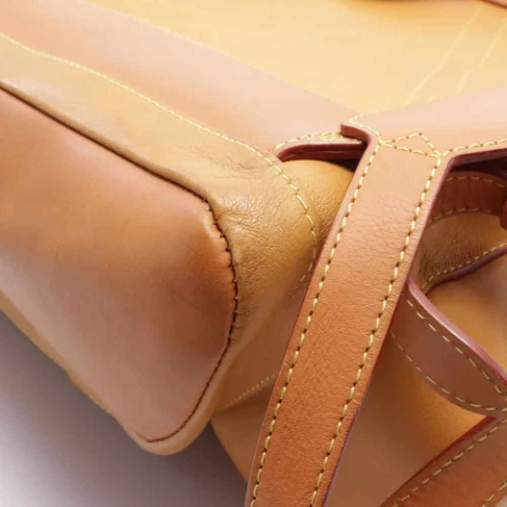 Louis Vuitton Vintage Pre-owned Leather backpacks Brown Dames