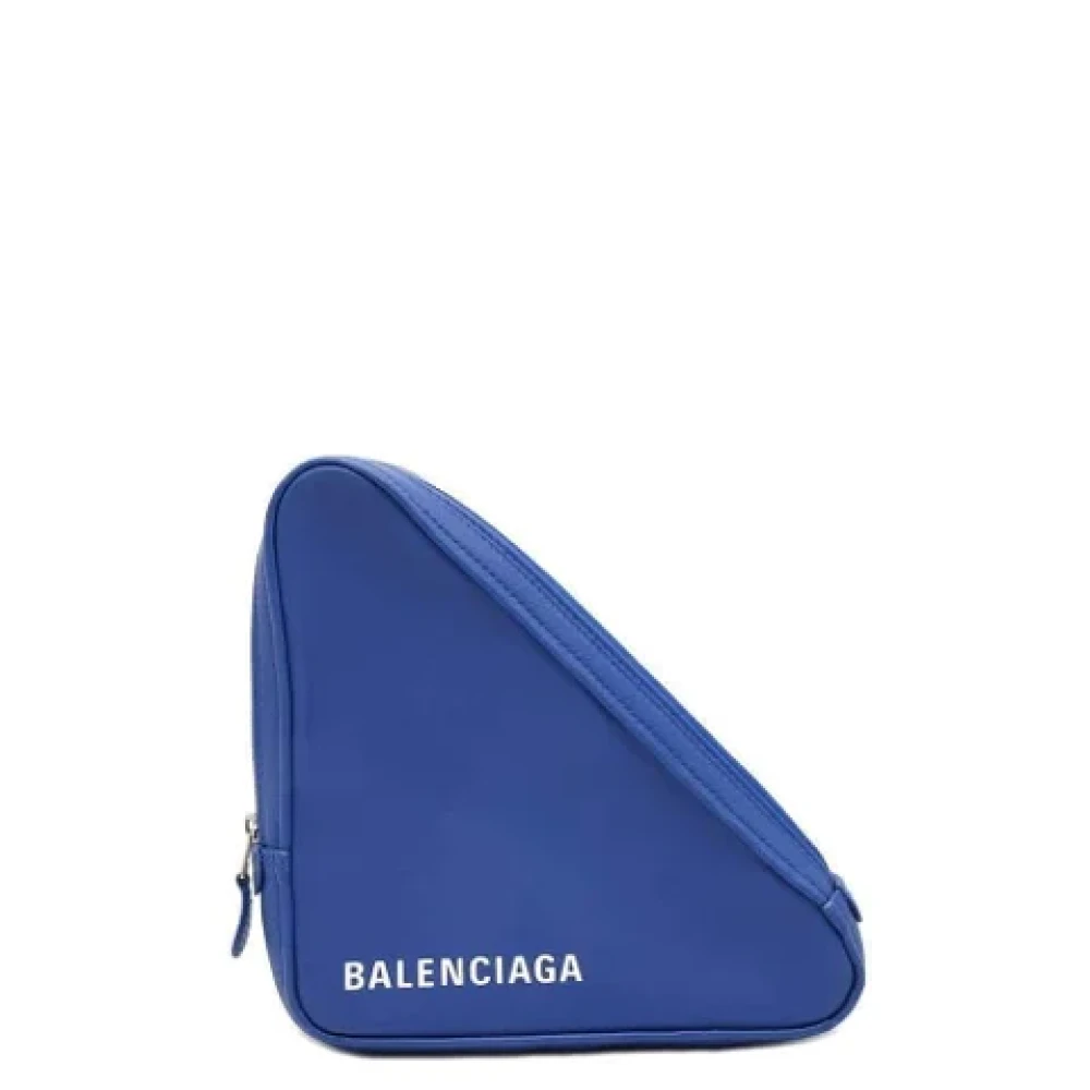 Balenciaga Vintage Pre-owned Leather clutches Blue Dames