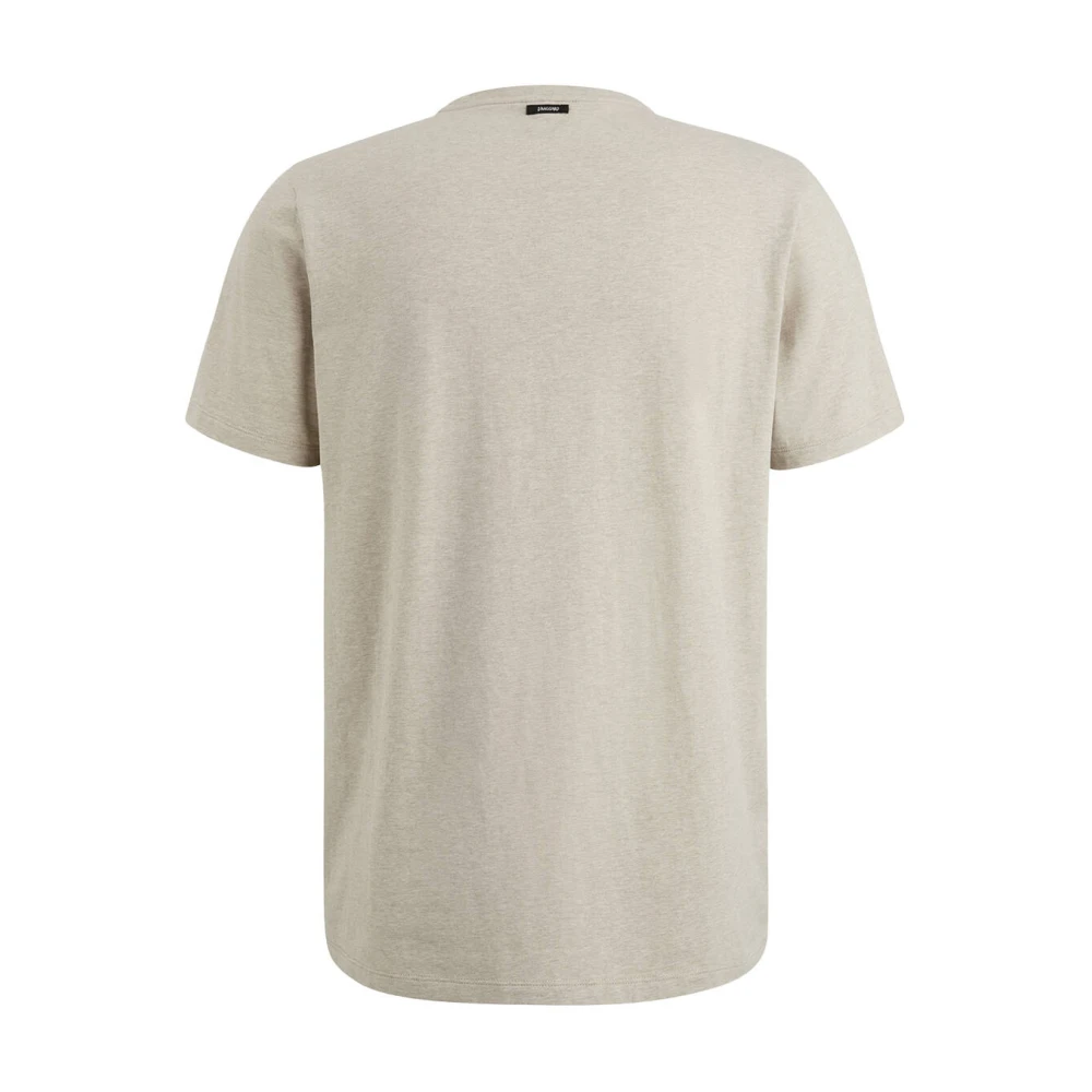 Vanguard Katoenen jersey T-shirt met korte mouwen Beige Heren