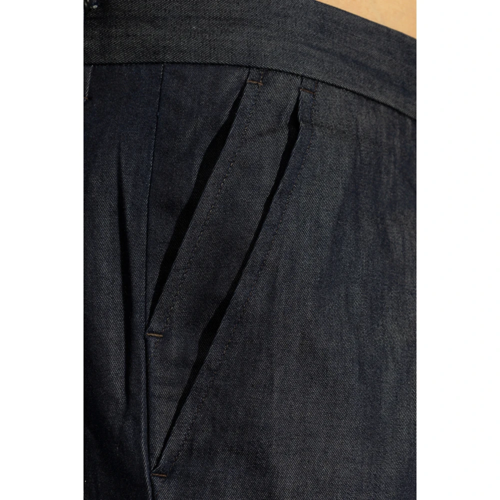 PS By Paul Smith Geplooide broek Blue Heren