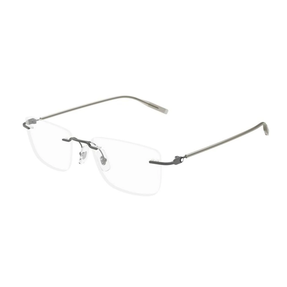 Montblanc , Glasses, Male, Gray, 53 Mm, Rectangular Optical Frame