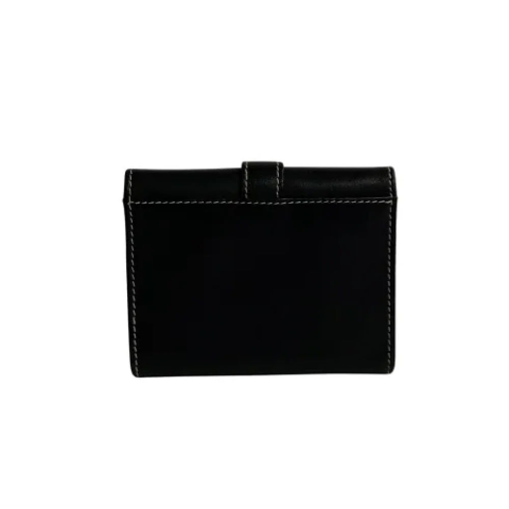Salvatore Ferragamo Pre-owned Leather wallets Black Dames