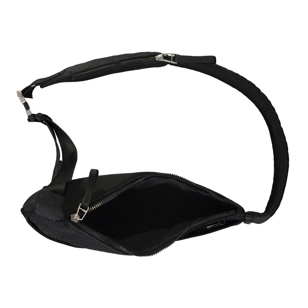 Bottega Veneta Mesh Nylon Heuptas Black Heren