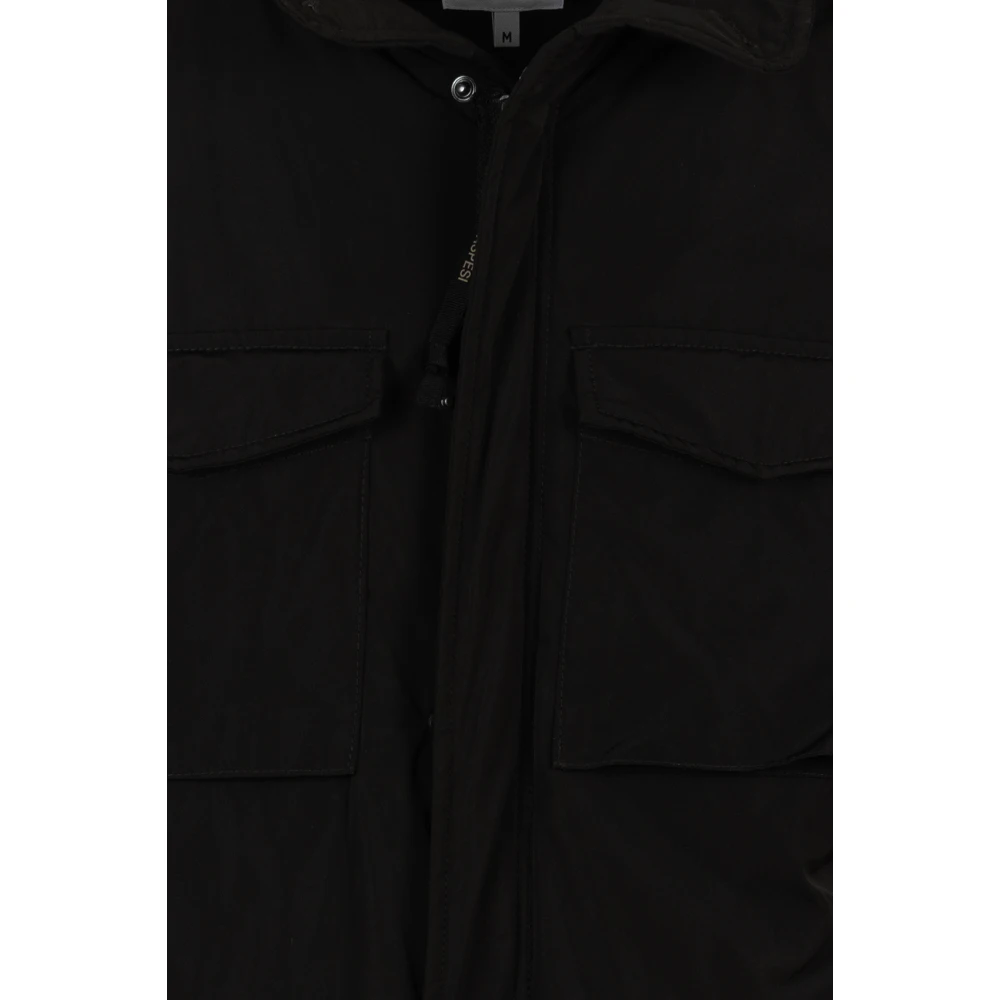 Aspesi Zwarte Field Jacket Black Heren