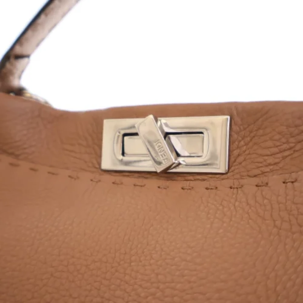 Fendi Vintage Pre-owned Leather fendi-bags Brown Dames