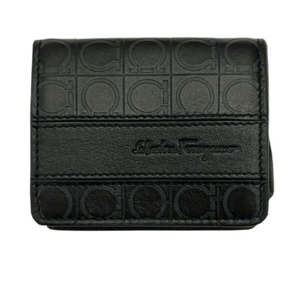 Salvatore Ferragamo Pre-owned Leather wallets Black Dames