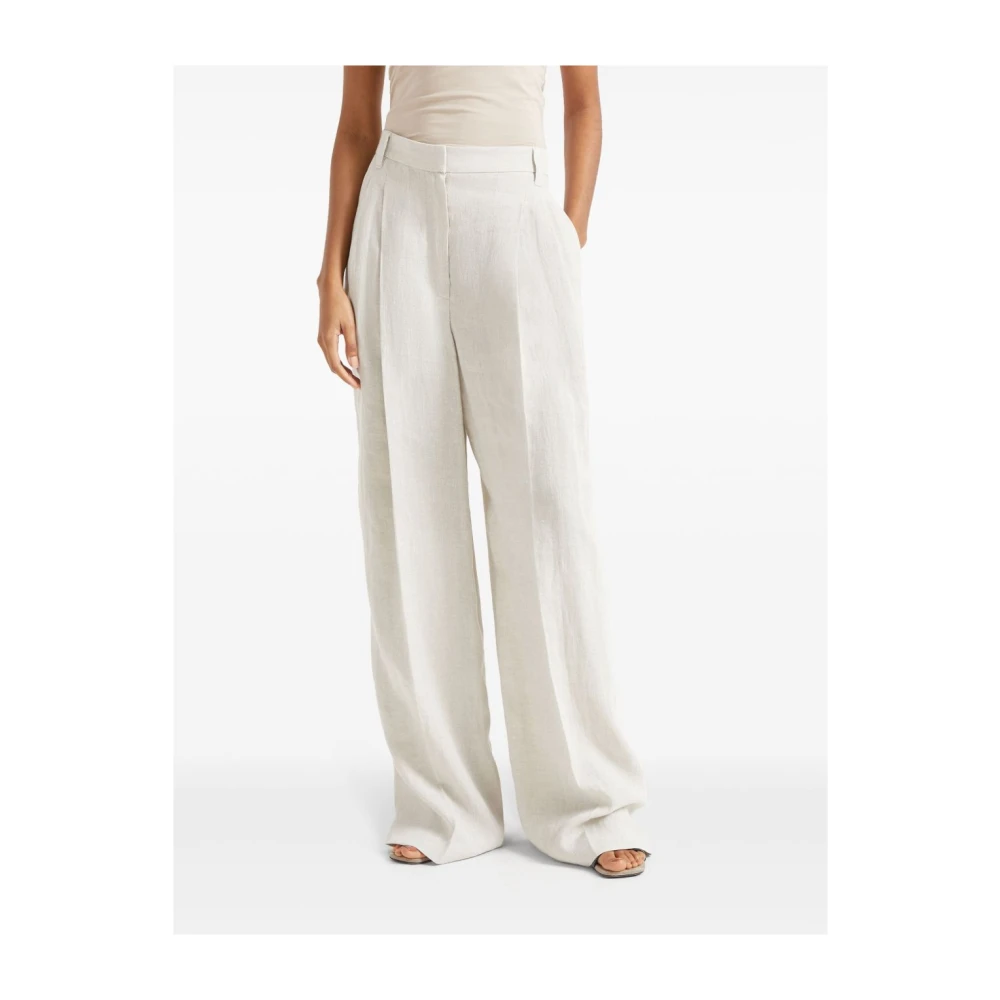 BRUNELLO CUCINELLI Beige Broek Elegante Stijl Beige Dames