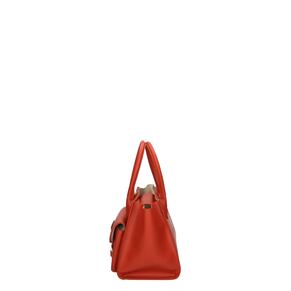 Love Moschino Rode Schoudertas met Kettingband Red Dames