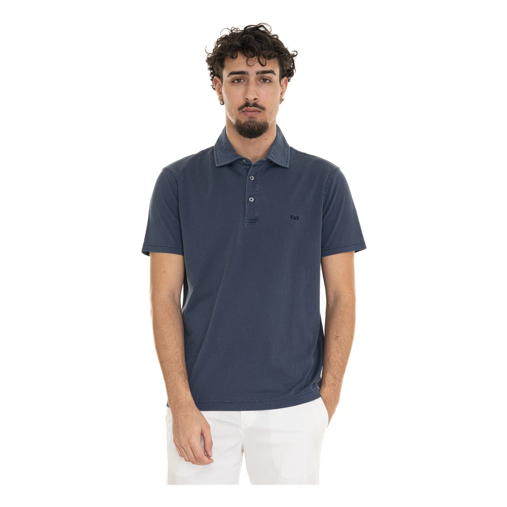 Fay - Tops > Polo Shirts - Blue - Fay - Modalova