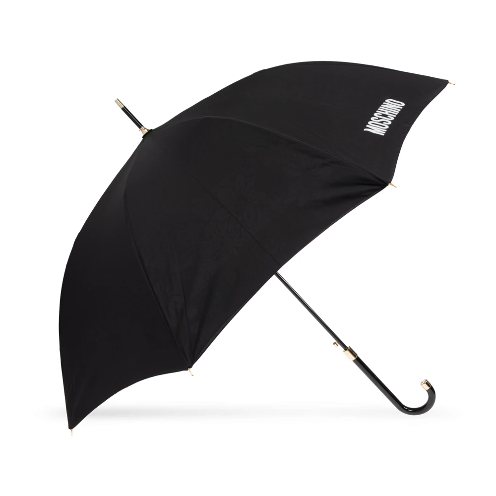 Moschino Paraplu met logo Black Unisex