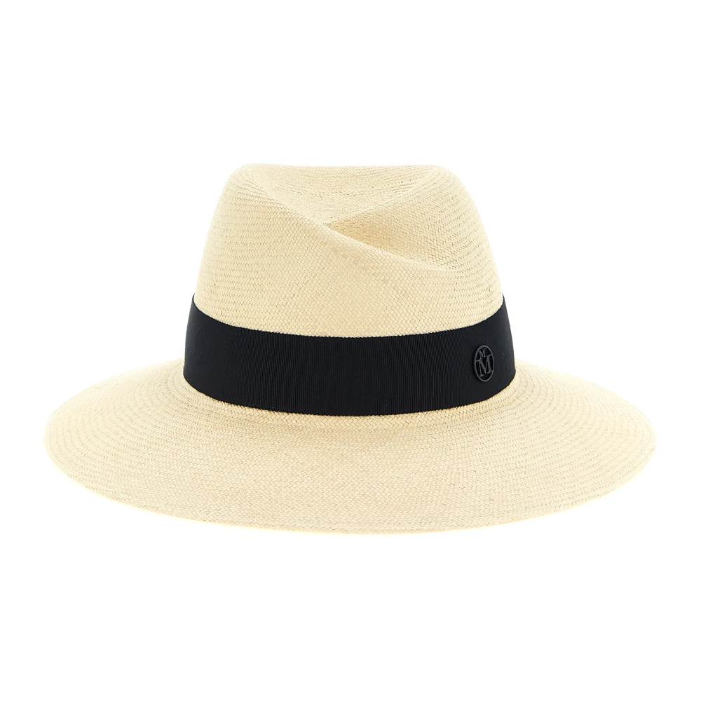 Maison Michel Women's Beige Virginie Straw Hat