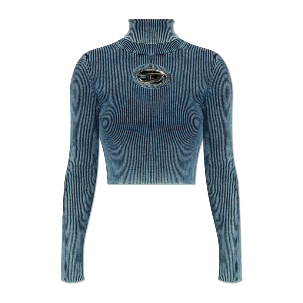 Diesel Sweater `M-Anchor-A-Tn` Blue Dames
