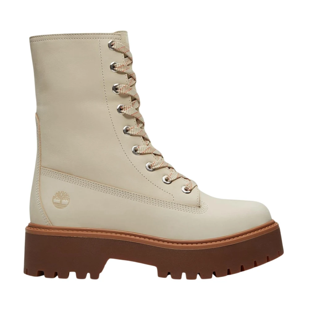 Timberland Stone Street Platform Mid Boot For Women In Light Beige, Size 5 - Image 2