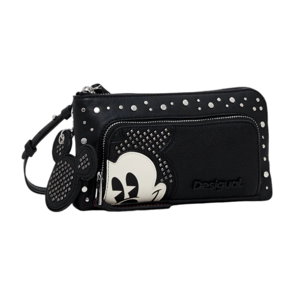 Desigual Zwarte Print Rits Tas Vrouwen Black Dames