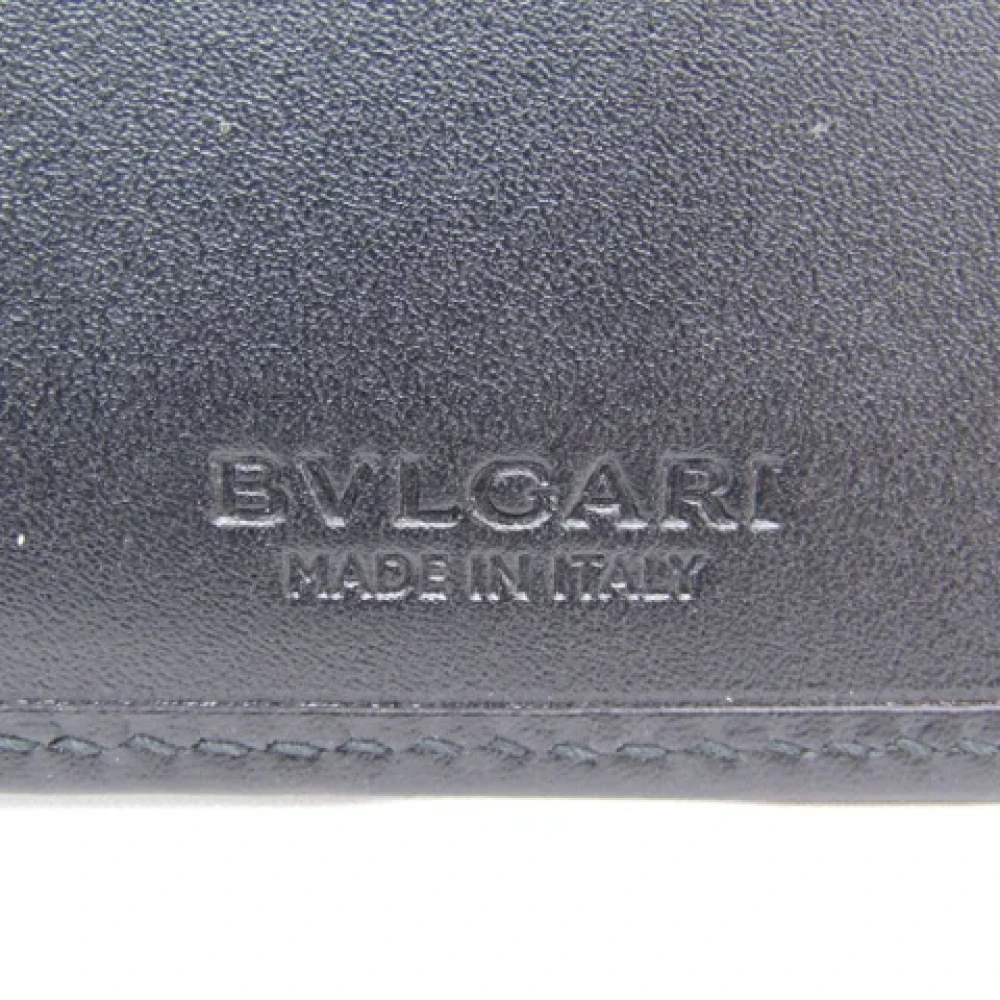 Bvlgari Vintage Pre-owned Canvas wallets Gray Dames