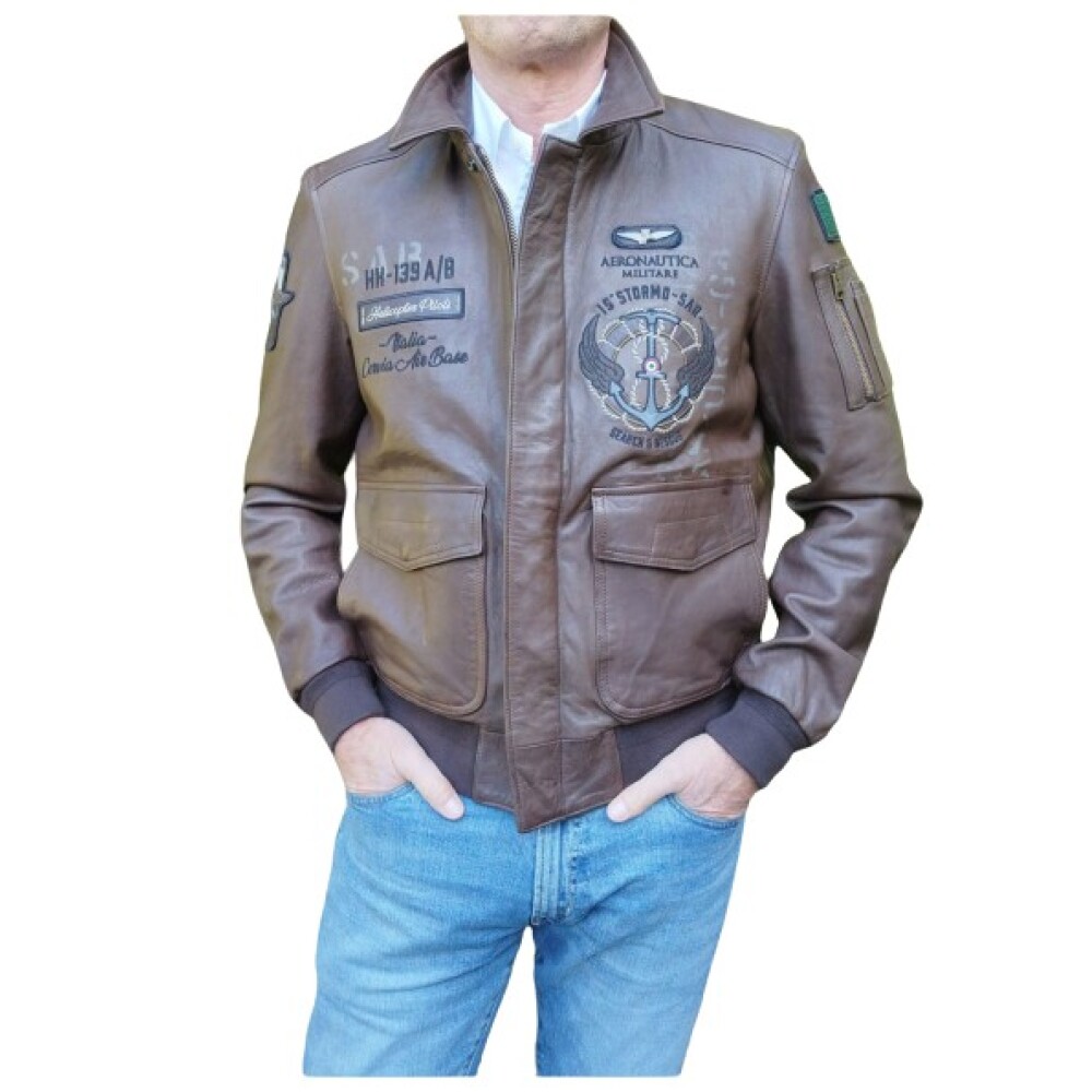 Giacca pelle hot sale aeronautica militare