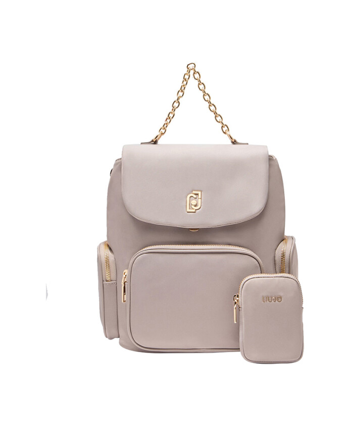 elegant-sac-a-dos-rose-avec-fermeture-eclair-doree