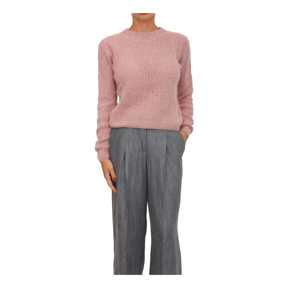 Liu Jo Vrouw Roze Truien & Vesten Dames, L, Wol, Rondgebreide Trui