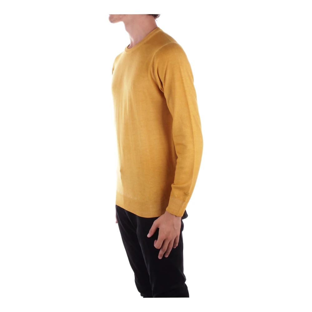 Woolrich Gele Logo Trui Yellow Heren